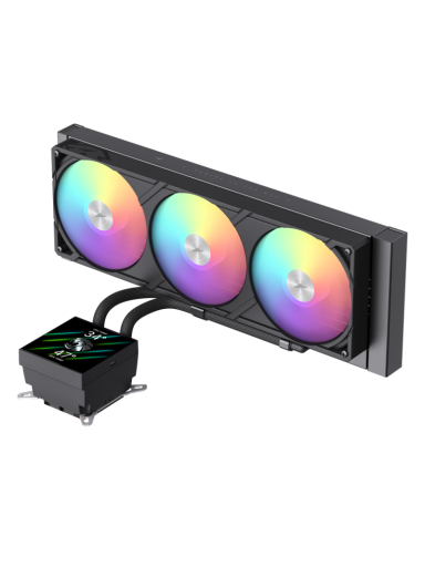 Gamemax CPU Liquid Cooler | GLACIER 360 LCD BK | Black