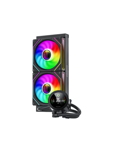 Gamemax CPU Liquid Cooler | ICEBURG 240 DIGITAL BK | Black