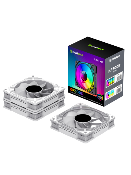 Gamemax Case Fan | KF300R WH | White 5 Gamemax Case Fan | KF300R WH | White 5