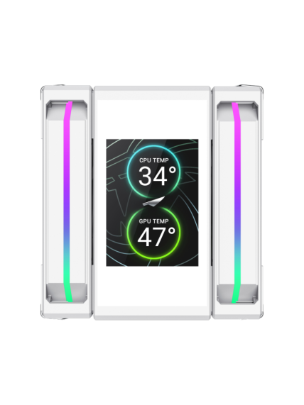 Gamemax CPU Air Cooler | SIGMA 620 LCD WH | White 3