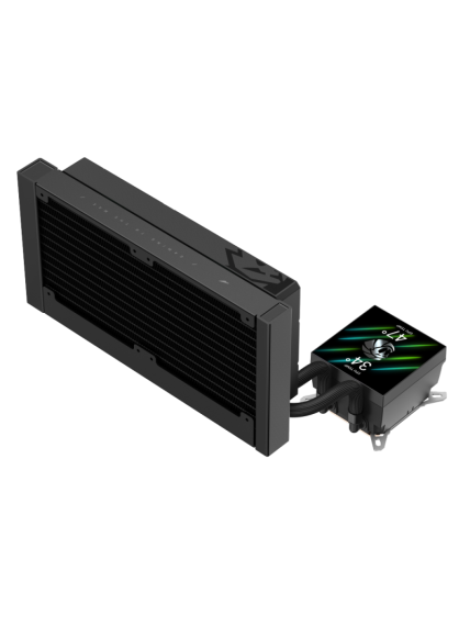 Gamemax CPU Liquid Cooler | GLACIER 240 LCD BK | Black 4 Gamemax CPU Liquid Cooler | GLACIER 240 LCD BK | Black 4