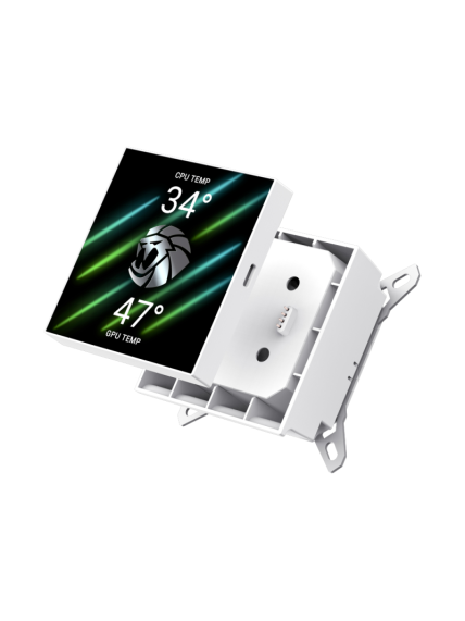 Gamemax CPU Liquid Cooler | HAILSTORM 360 LCD WH | White 2 Gamemax CPU Liquid Cooler | HAILSTORM 360 LCD WH | White 2