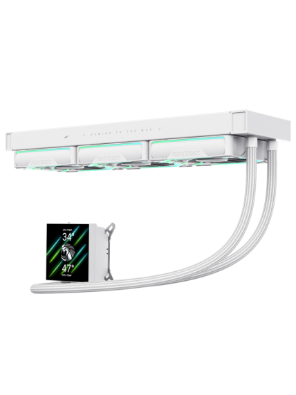 Gamemax CPU Liquid Cooler | HAILSTORM 360 LCD WH | White 6 Gamemax CPU Liquid Cooler | HAILSTORM 360 LCD WH | White 6