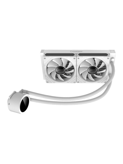 Gamemax CPU Liquid Cooler | ICEBURG 240 DIGITAL WH | White 3 Gamemax CPU Liquid Cooler | ICEBURG 240 DIGITAL WH | White 3