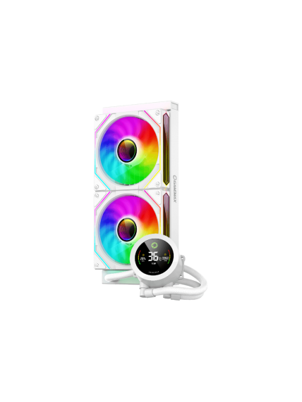 Gamemax CPU Liquid Cooler | ICEBURG 240 DIGITAL WH | White 6 Gamemax CPU Liquid Cooler | ICEBURG 240 DIGITAL WH | White 6