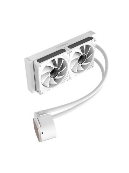 Gamemax CPU Liquid Cooler | ICEBURG 240 DIGITAL WH | White 1 Gamemax CPU Liquid Cooler | ICEBURG 240 DIGITAL WH | White 1