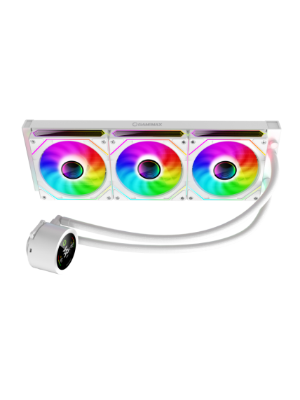 Gamemax CPU Liquid Cooler | ICEBURG 360 DIGITAL WH | White 2 Gamemax CPU Liquid Cooler | ICEBURG 360 DIGITAL WH | White 2