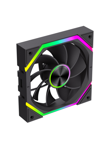 Gamemax FN12A-N2 WL-R | Case fan | Black 4 Gamemax FN12A-N2 WL-R | Case fan | Black 4