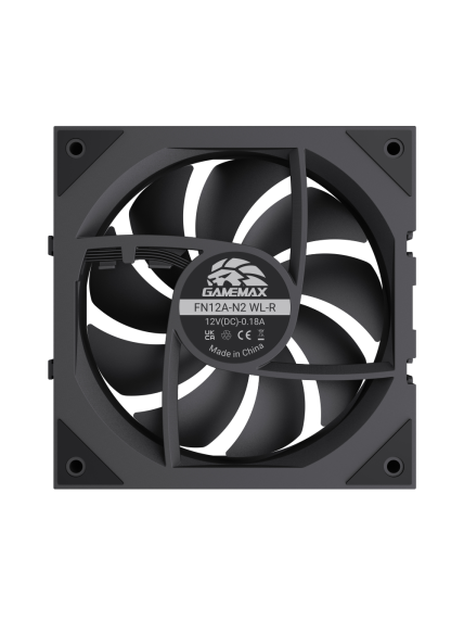 Gamemax FN12A-N2 WL-R | Case fan | Black 6 Gamemax FN12A-N2 WL-R | Case fan | Black 6