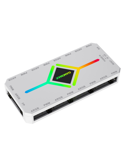 Gamemax | V4.0 ARGB PWM HUB WT | Hub for Gaming Chassis 2