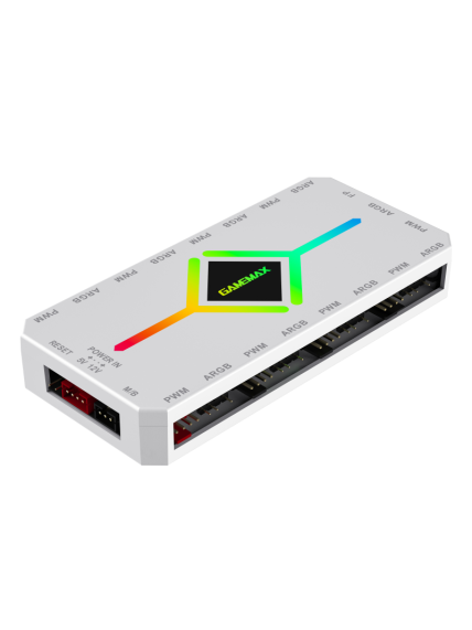 Gamemax | V4.0 ARGB PWM HUB WT | Hub for Gaming Chassis 4