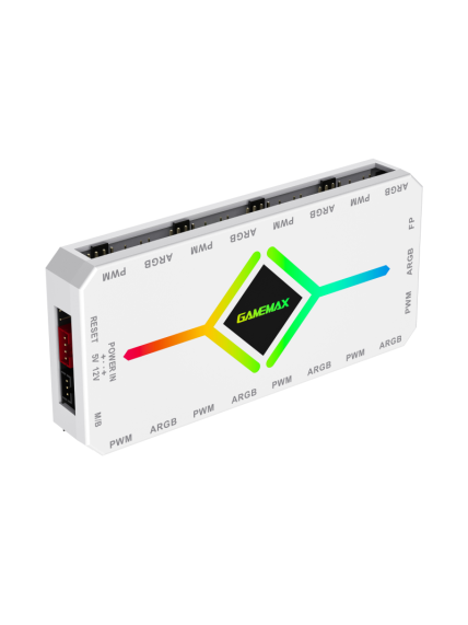 Gamemax | V4.0 ARGB PWM HUB WT | Hub for Gaming Chassis 6 Gamemax | V4.0 ARGB PWM HUB WT | Hub for Gaming Chassis 6