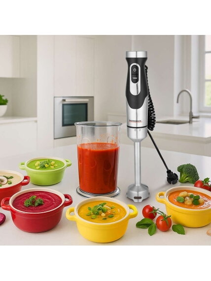 Gastroback Powermix Hand Blender FlexCord | 40968 | Hand Blender | 1500 W | Number of speeds 20 | Turbo mode | Silver/Black 12