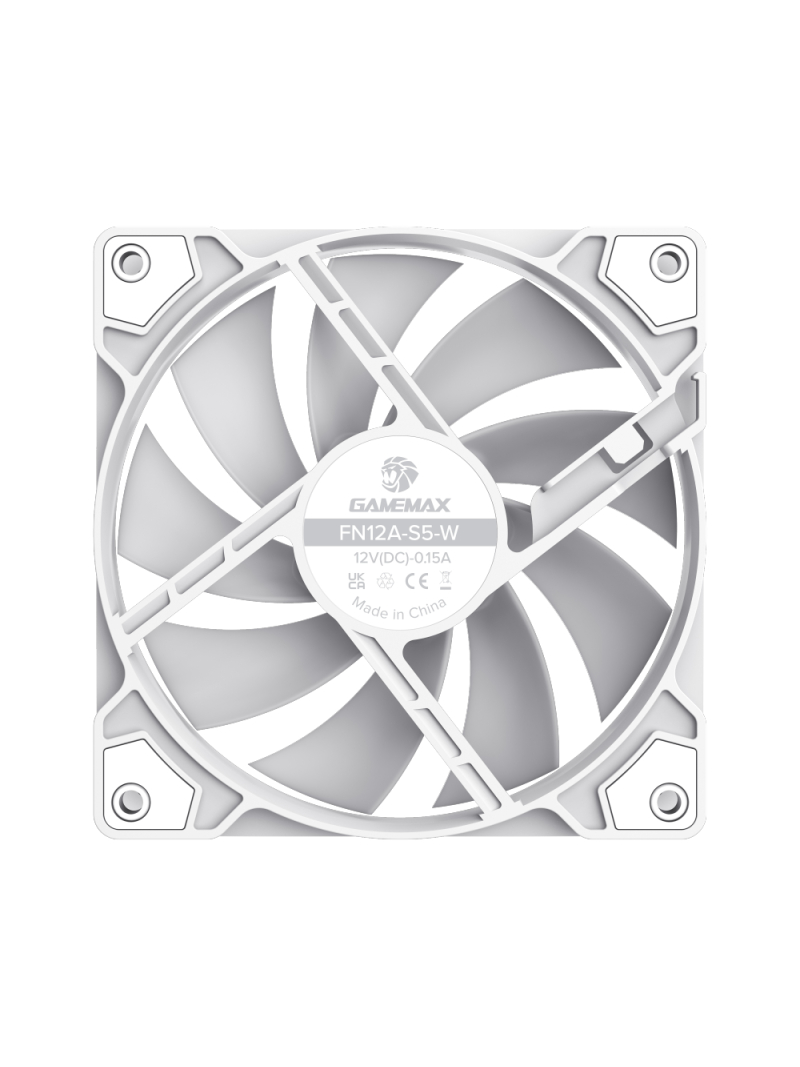 Gamemax Case Fan | FN12A-S5-W | White 5