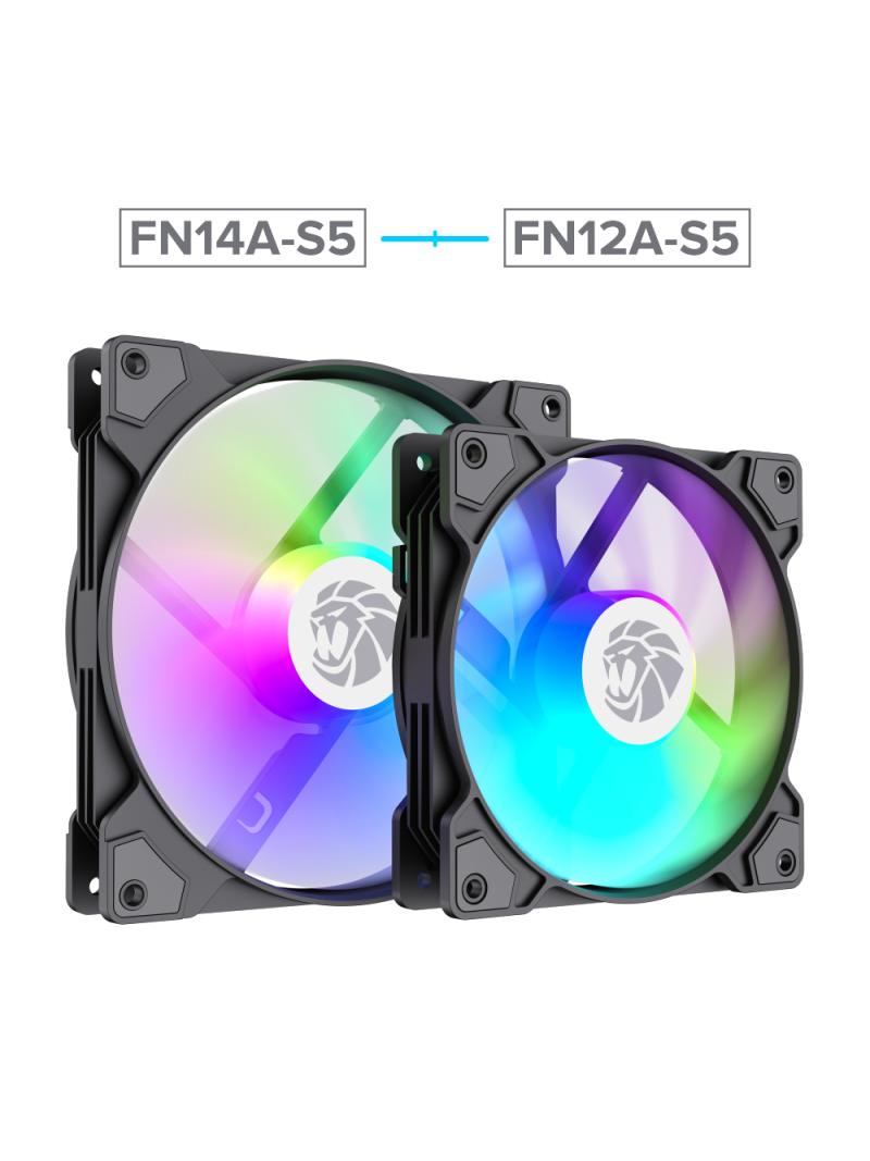 Gamemax Case Fan | FN14A-S5 | Black 5