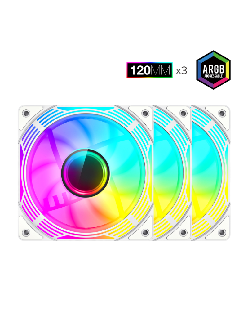 Gamemax Case Fan | KF300R WH | White 3