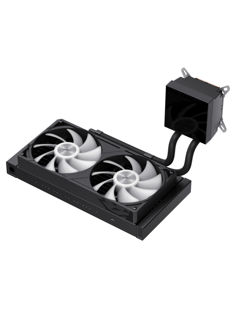Gamemax CPU Liquid Cooler | GLACIER 240 LCD BK | Black 6 Gamemax CPU Liquid Cooler | GLACIER 240 LCD BK | Black 6