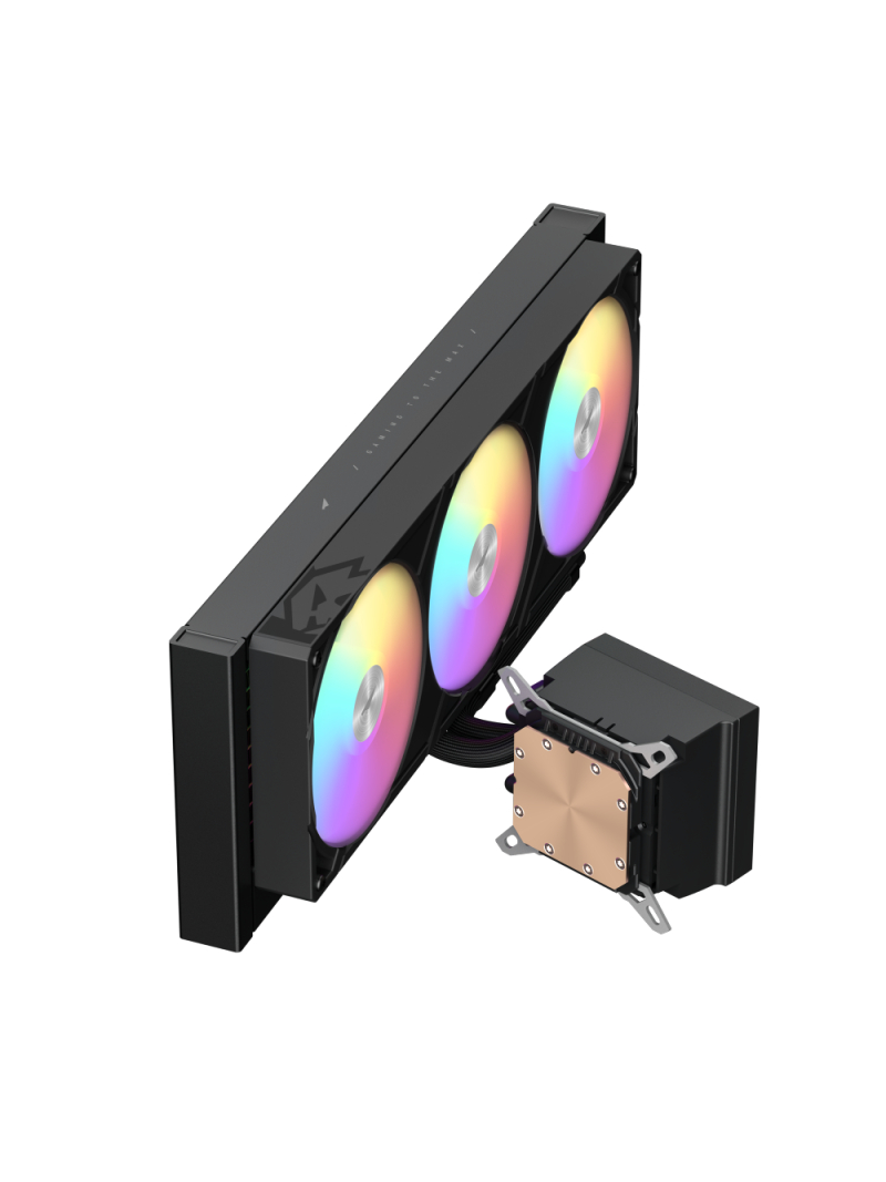 Gamemax CPU Liquid Cooler | GLACIER 360 LCD BK | Black 4 Gamemax CPU Liquid Cooler | GLACIER 360 LCD BK | Black 4