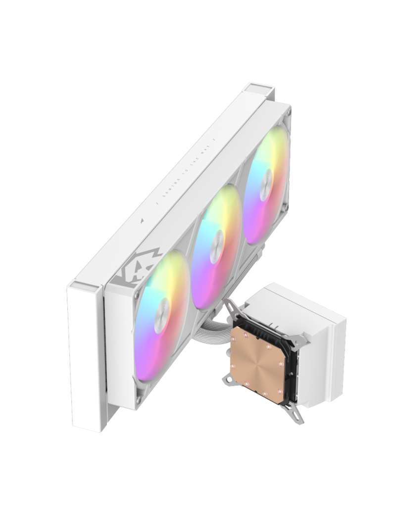 Gamemax CPU Liquid Cooler | GLACIER 360 LCD WH | White 4 Gamemax CPU Liquid Cooler | GLACIER 360 LCD WH | White 4
