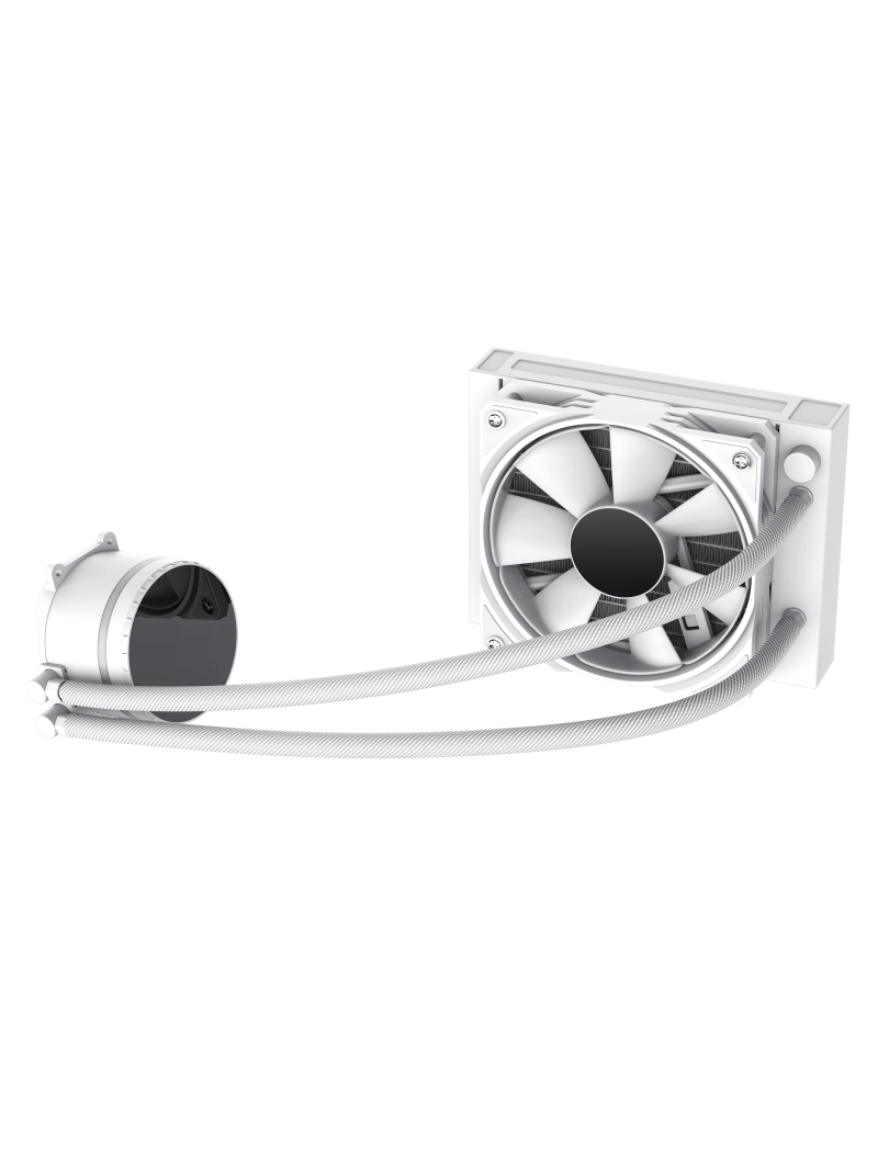 Gamemax CPU Liquid Cooler | ICEBURG 120 WT | White 1 Gamemax CPU Liquid Cooler | ICEBURG 120 WT | White 1
