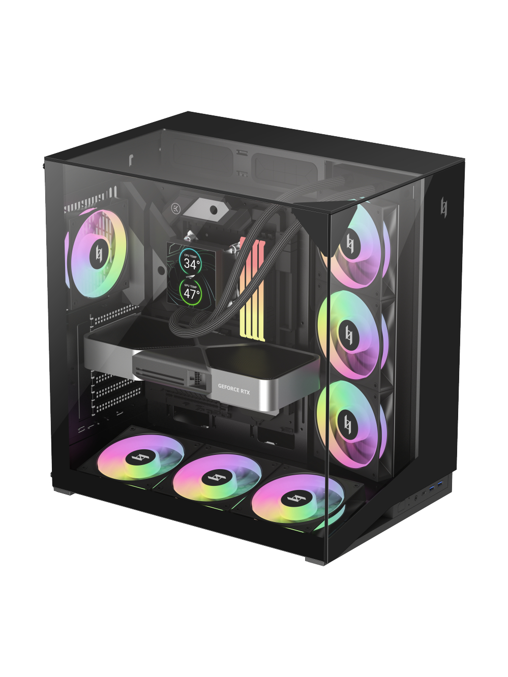 Gamemax Case | NEX C56 VC BK | ATX 2 Gamemax Case | NEX C56 VC BK | ATX 2