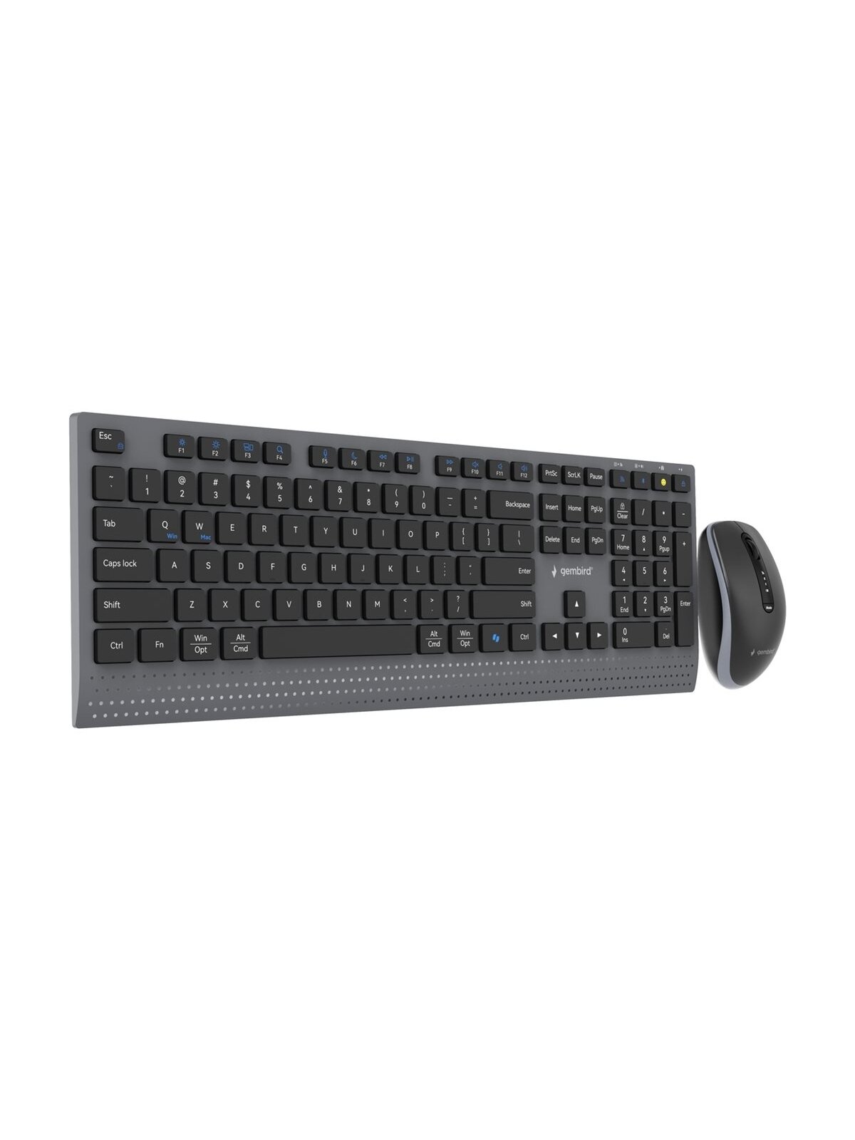 Gembird KBS-WPS-02 | Keyboard and Mouse Set | Wireless | US | Bluetooth | Black 3