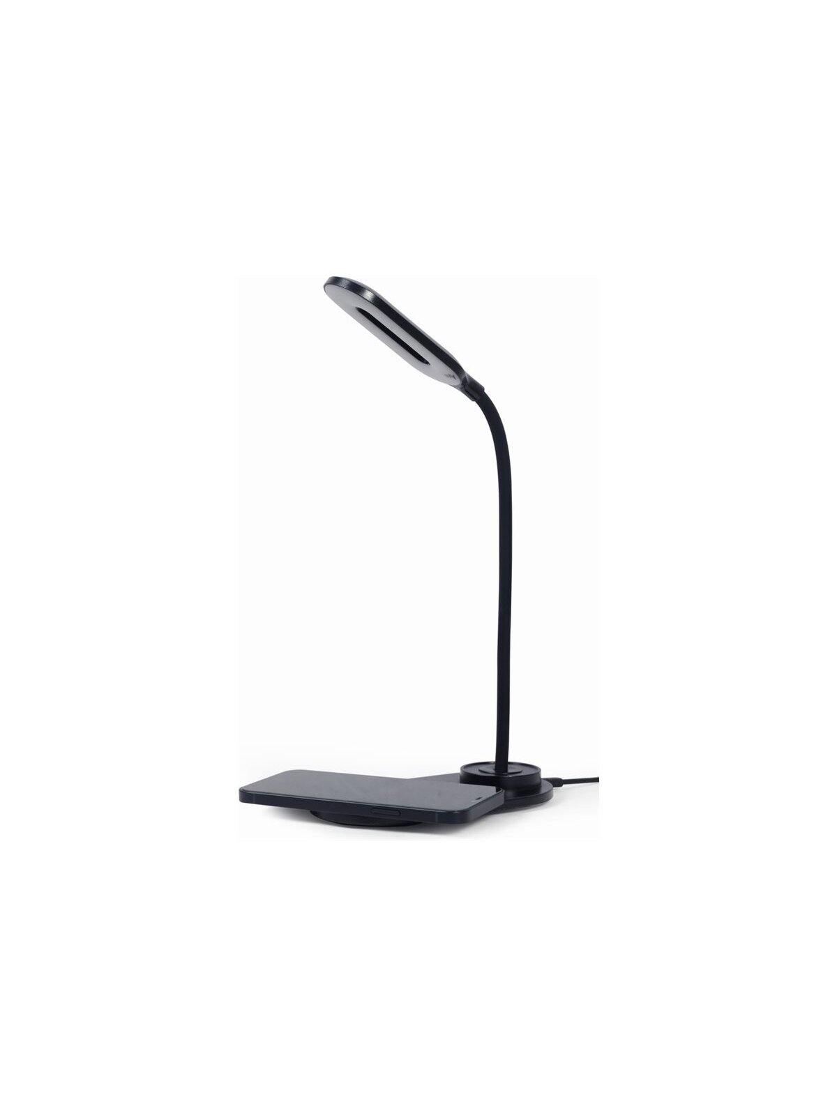 Gembird TA-WPC10-LED-01 Desk lamp with wireless charger, Black | Cold white, warm white, natural 2893-7072 K | Phone or tablet with built-in Qi wireless charging