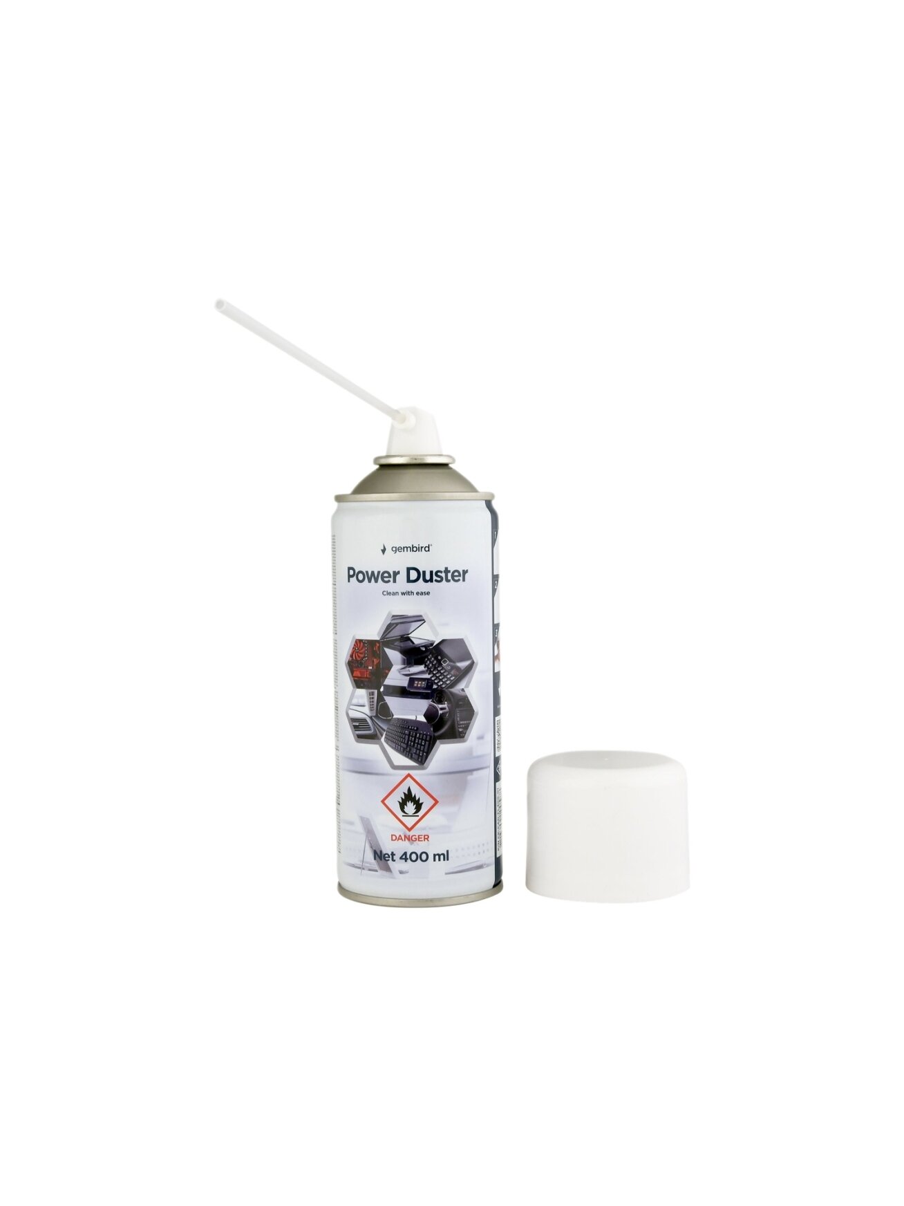 Gembird | Compressed air duster (flammable) | Air Duster | 400 ml Gembird | Compressed air duster (flammable) | Air Duster | 400 ml