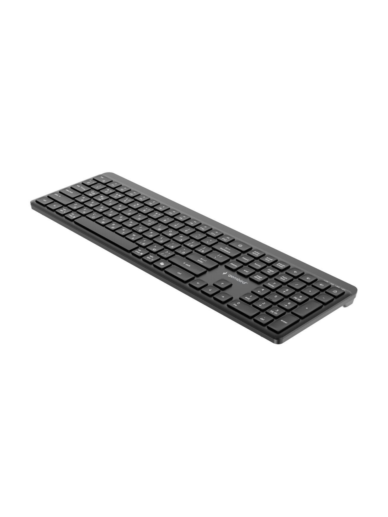 Gembird KB-WPS-03-CYRL | Keyboard | Wireless | Cyrillic | Bluetooth | Black 1 Gembird KB-WPS-03-CYRL | Keyboard | Wireless | Cyrillic | Bluetooth | Black 1