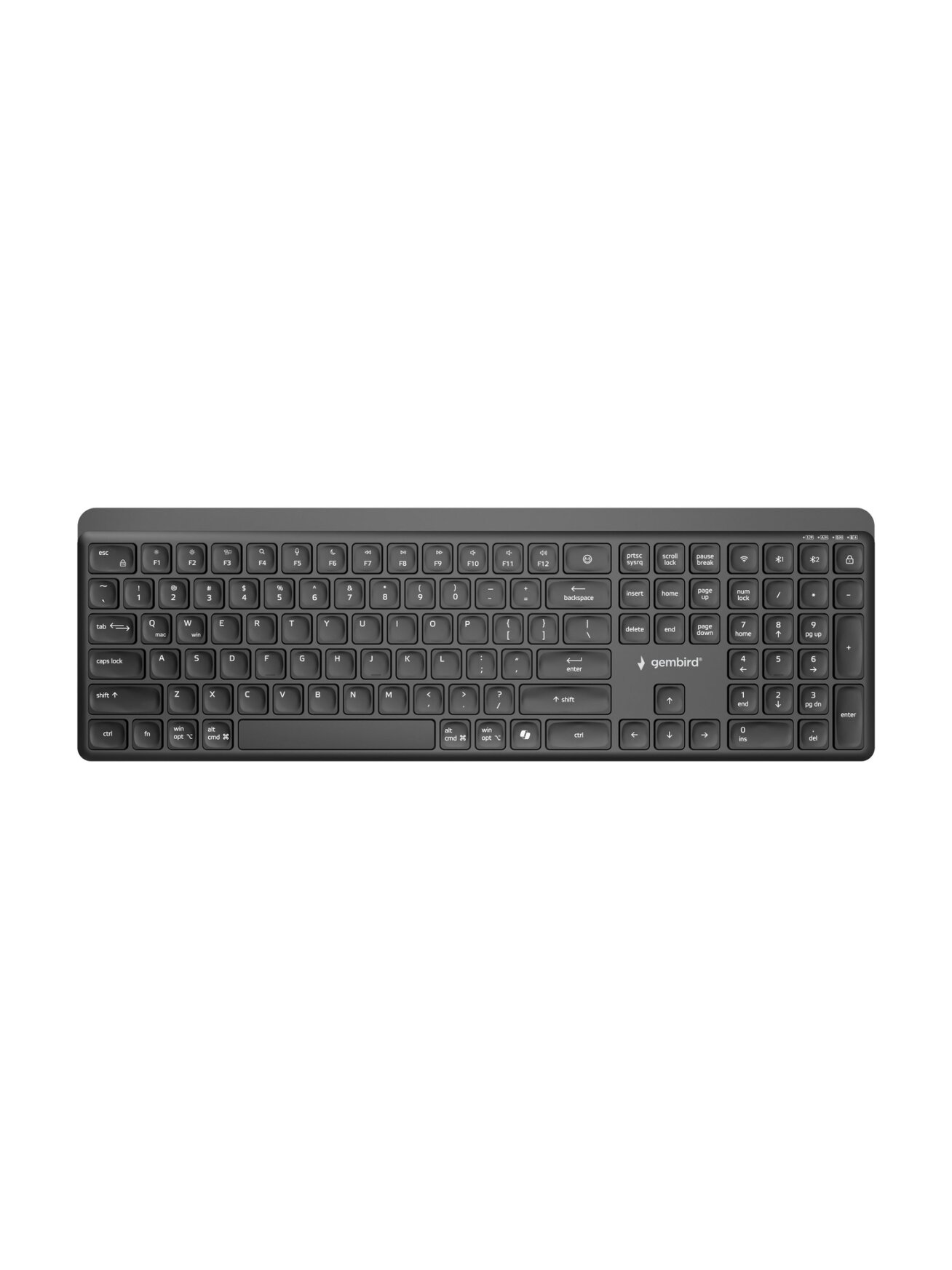 Gembird KB-WPS-03 | Keyboard | Wireless | US | Bluetooth | Black Gembird KB-WPS-03 | Keyboard | Wireless | US | Bluetooth | Black
