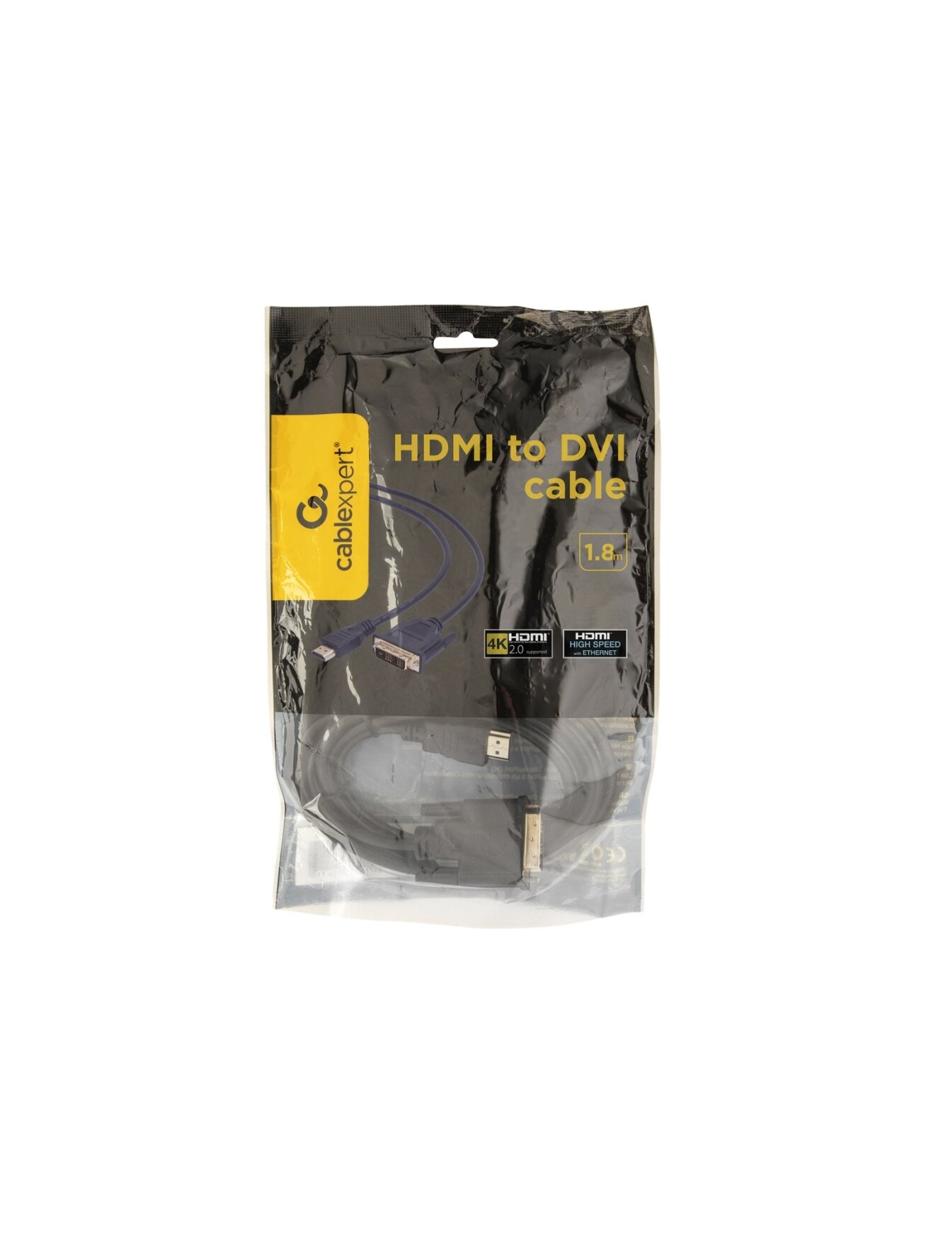 Gembird monitoriaus kabelis HDMI/DVI-DM (18+1) 1.8m | Cablexpert | HDMI to DVI-D | 1.8 m 5 Gembird monitoriaus kabelis HDMI/DVI-DM (18+1) 1.8m | Cablexpert | HDMI to DVI-D | 1.8 m 5