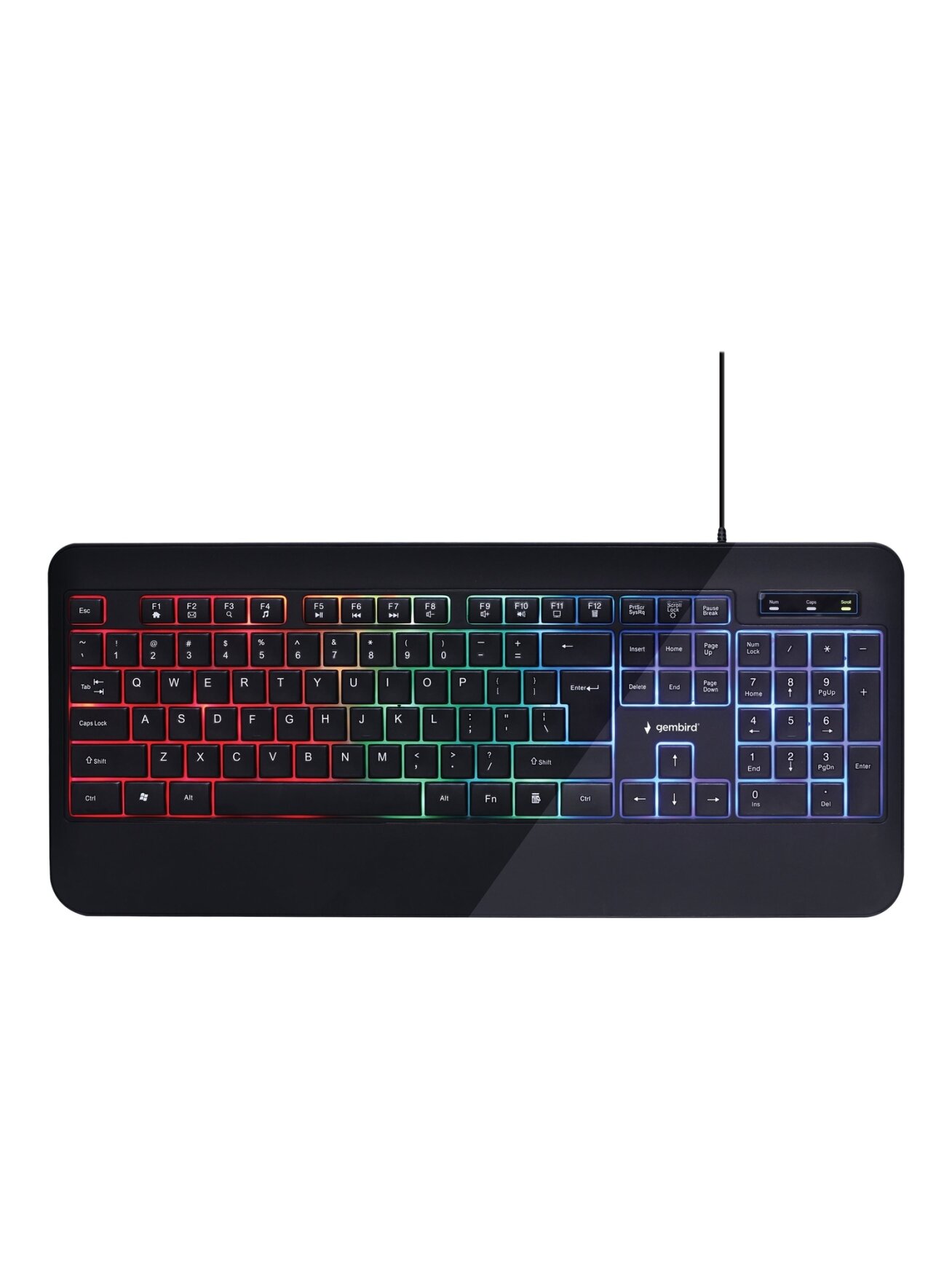 Gembird | Multimedia Keyboard | KB-UML-03 | Multimedia | Wired | US | Black 4