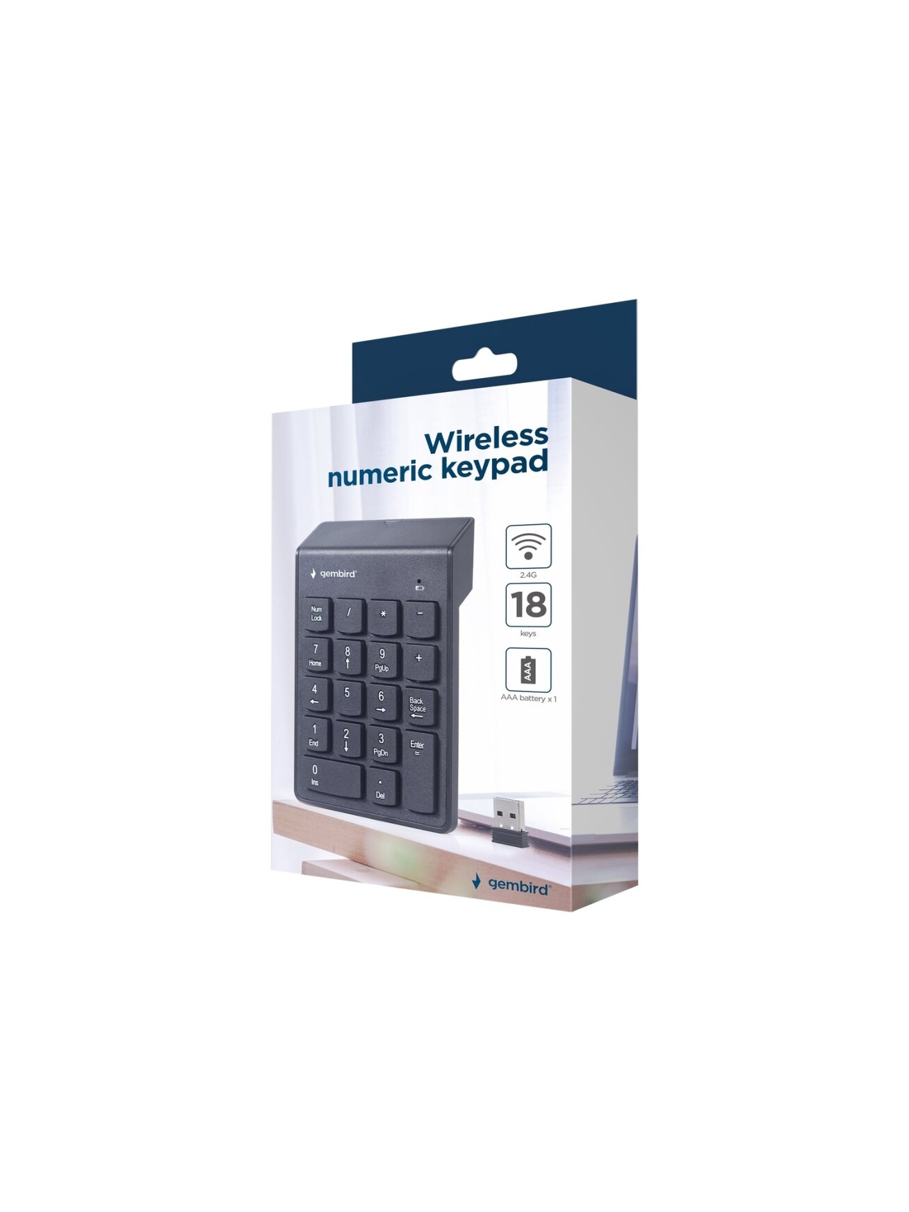 Gembird | Numeric keypad | KPD-W-02 | Numeric keypad | Wireless | N/A | Black 3 Gembird | Numeric keypad | KPD-W-02 | Numeric keypad | Wireless | N/A | Black 3