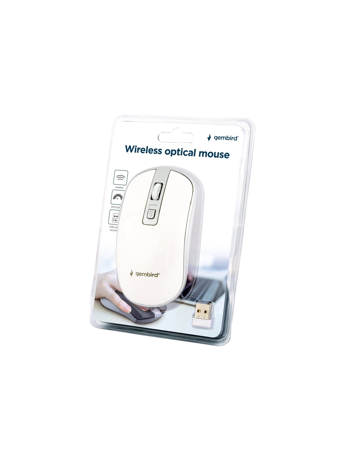 Gembird | Wireless Optical mouse | MUSW-4B-05 | Optical mouse | USB | White 1 Gembird | Wireless Optical mouse | MUSW-4B-05 | Optical mouse | USB | White 1