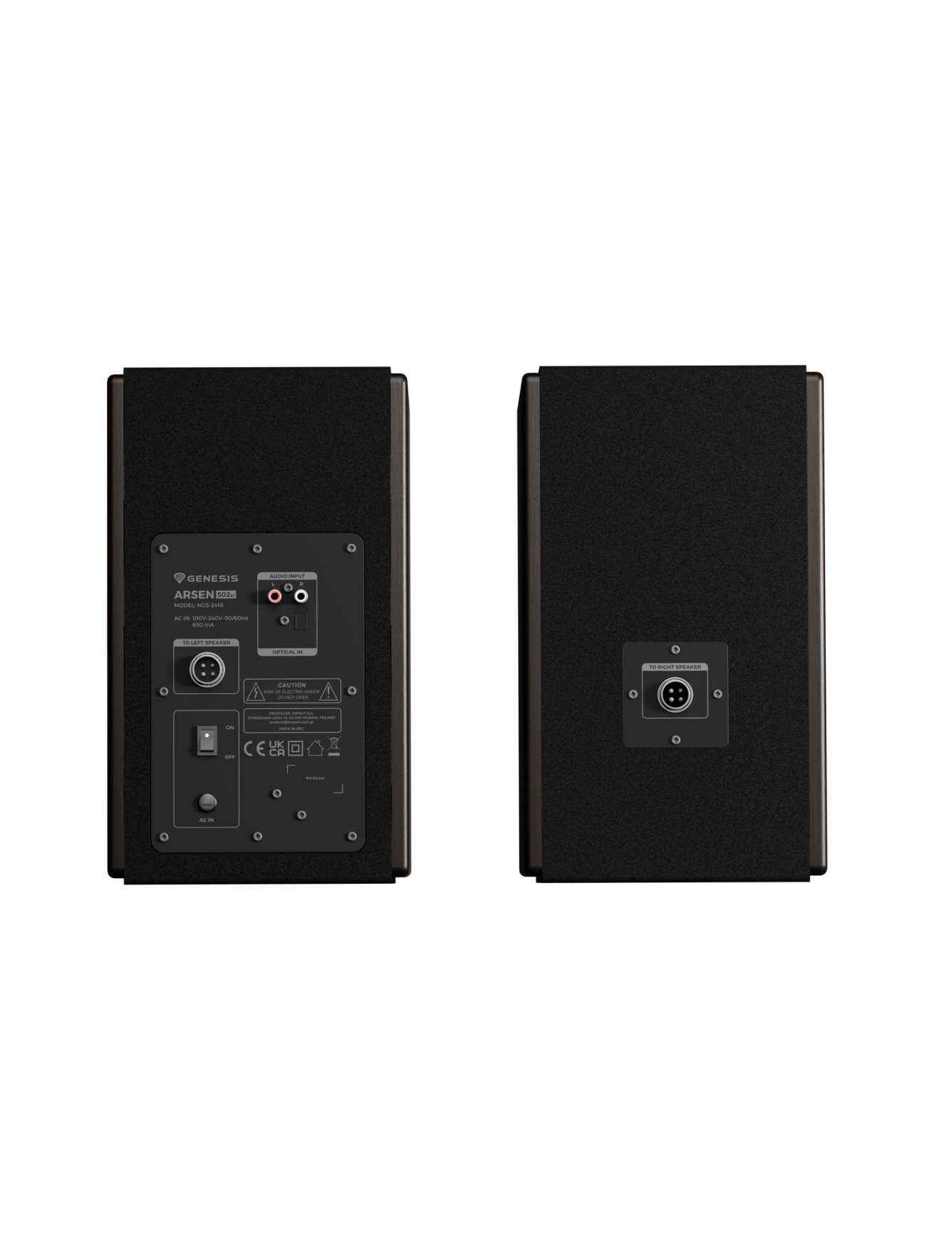 Genesis 2.0 Speakers | Arsen 502BT | 60 W | Bluetooth | Wireless connection | Brown 4 Genesis 2.0 Speakers | Arsen 502BT | 60 W | Bluetooth | Wireless connection | Brown 4