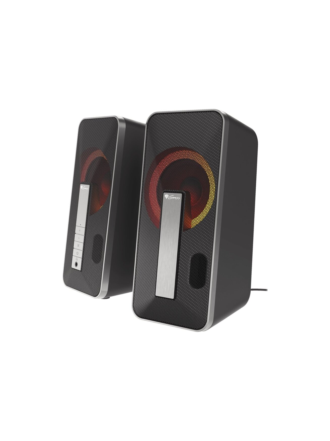 Genesis | Computer Speaker | Helium 100BT RGB | Bluetooth | Silver/Black | Gaming Speakers | Wireless connection