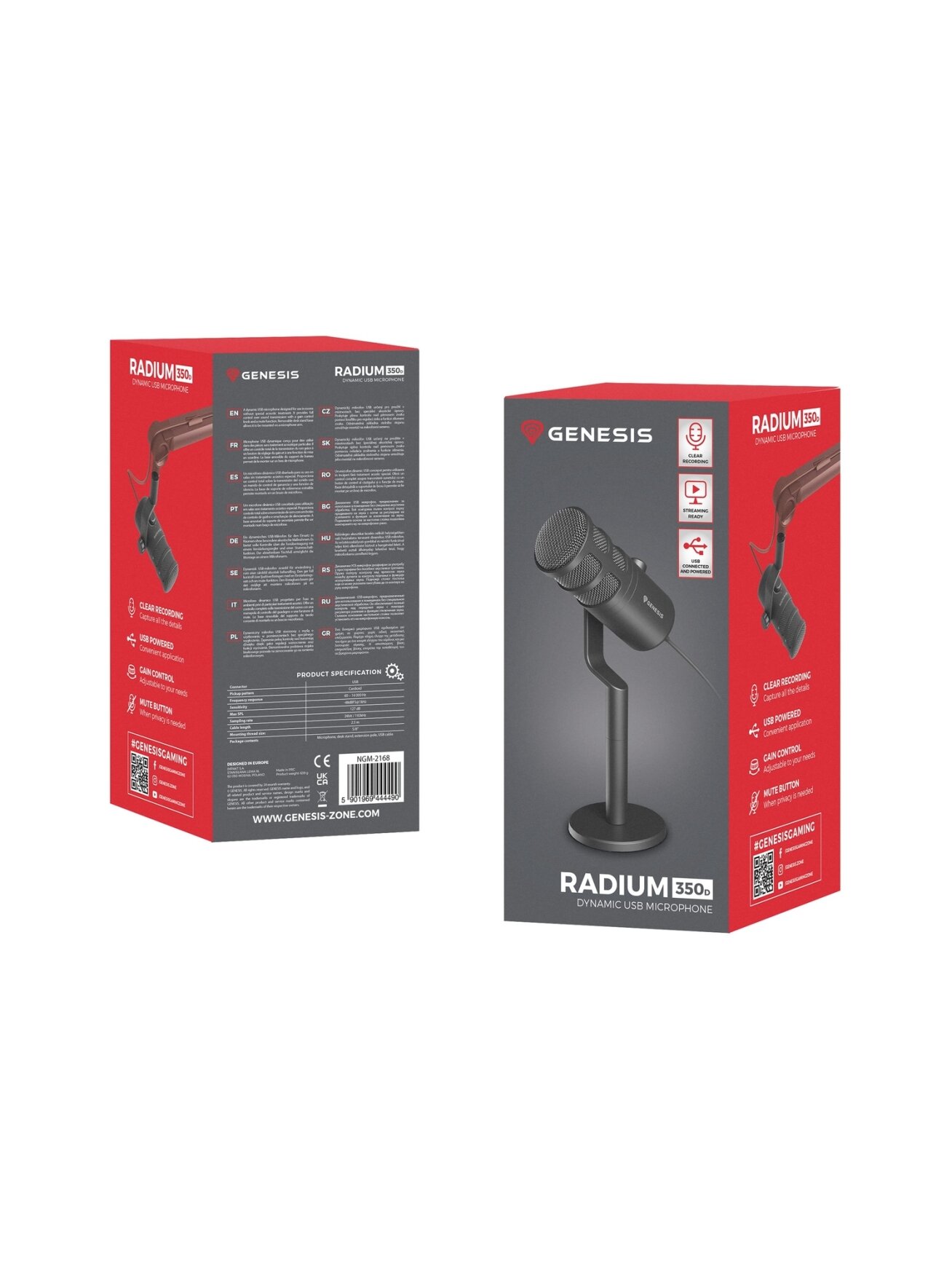 Genesis | Dynamic Microphone | Radium 350D | Black 7