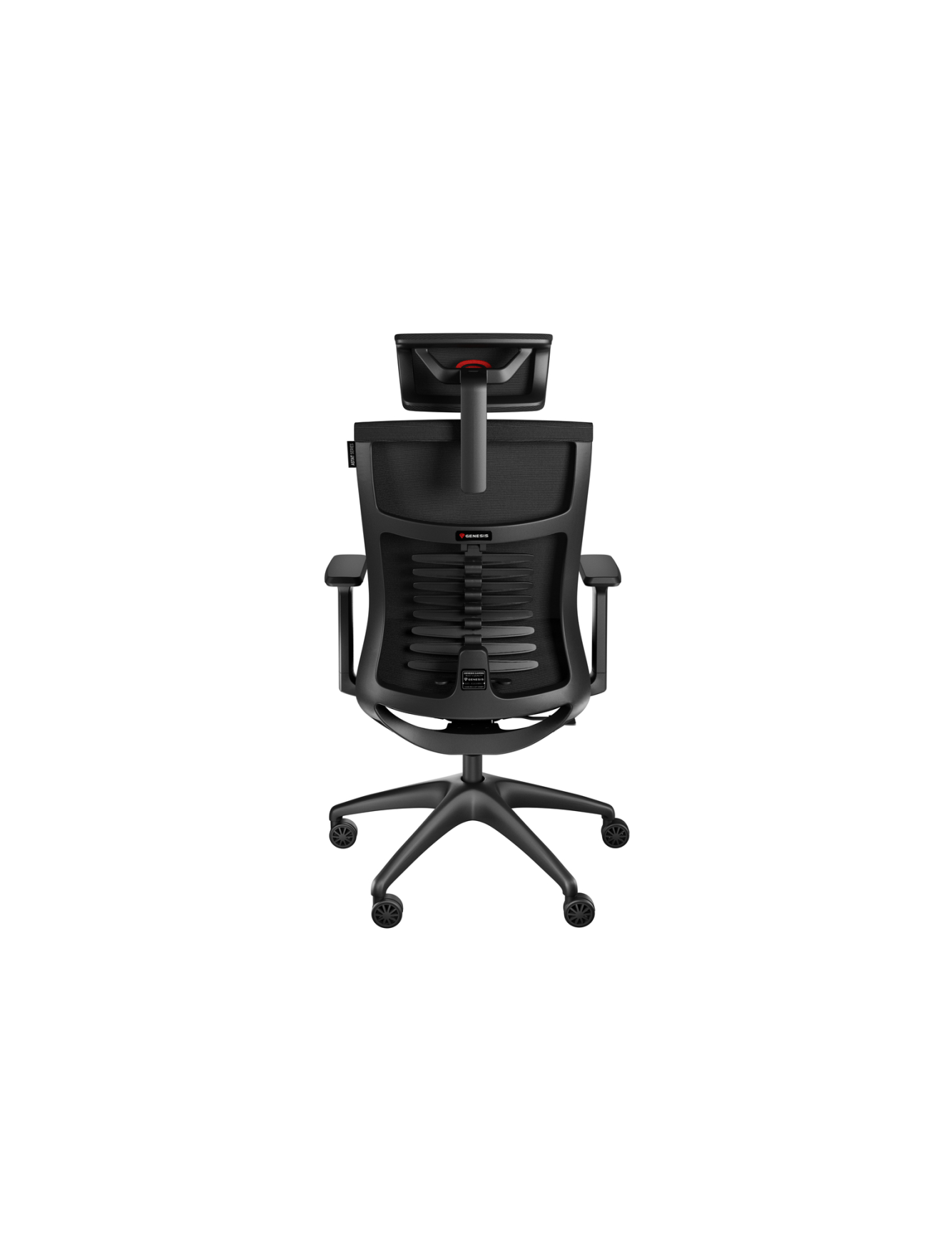 Genesis Ergonomic Chair Astat 200 Base material Nylon; Castors material: Nylon with CareGlide coating | Black 3 Genesis Ergonomic Chair Astat 200 Base material Nylon; Castors material: Nylon with CareGlide coating | Black 3