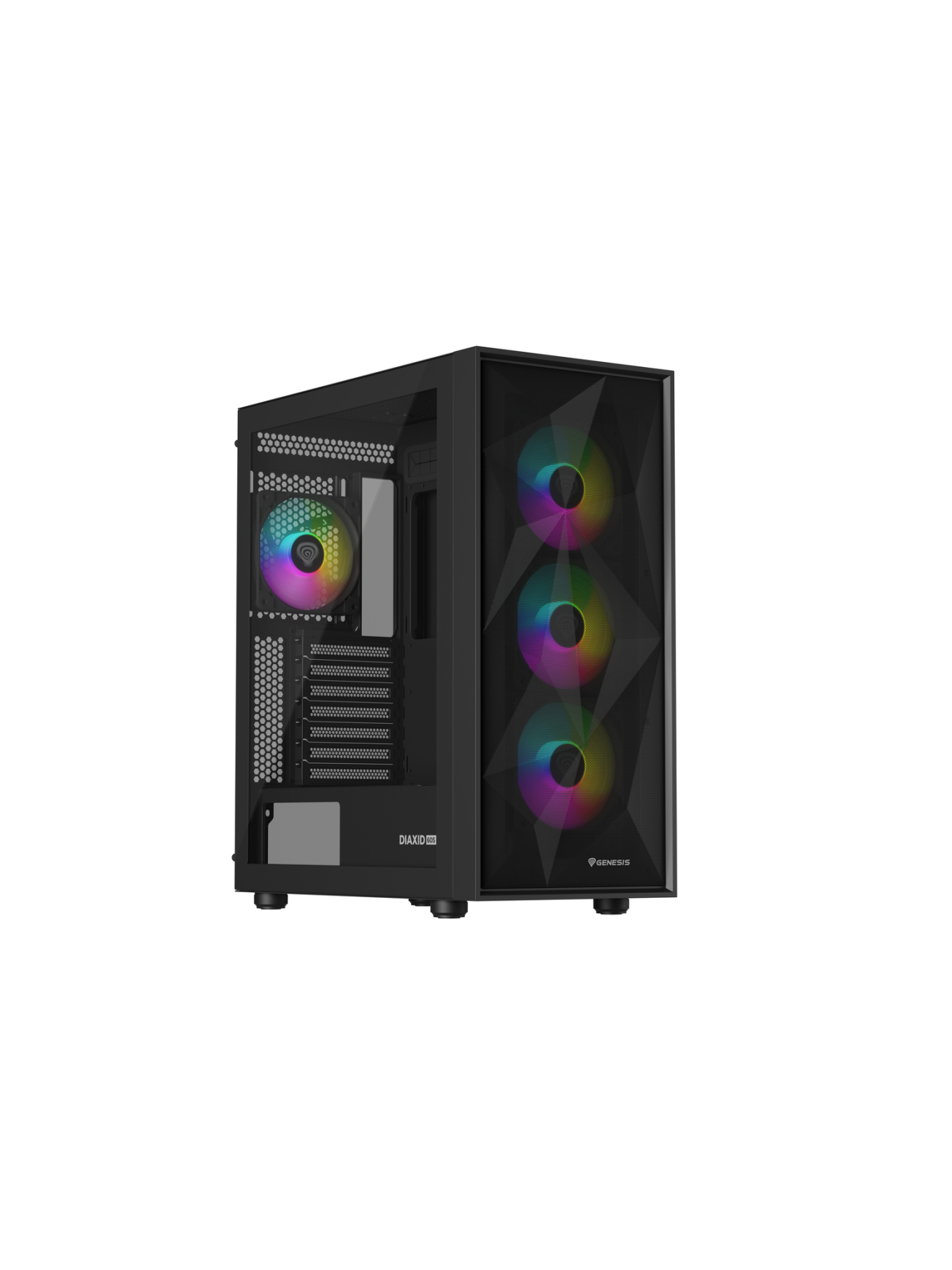 Genesis Gaming PC Case | Diaxid 605 ARGB | Black | Midi Tower 1