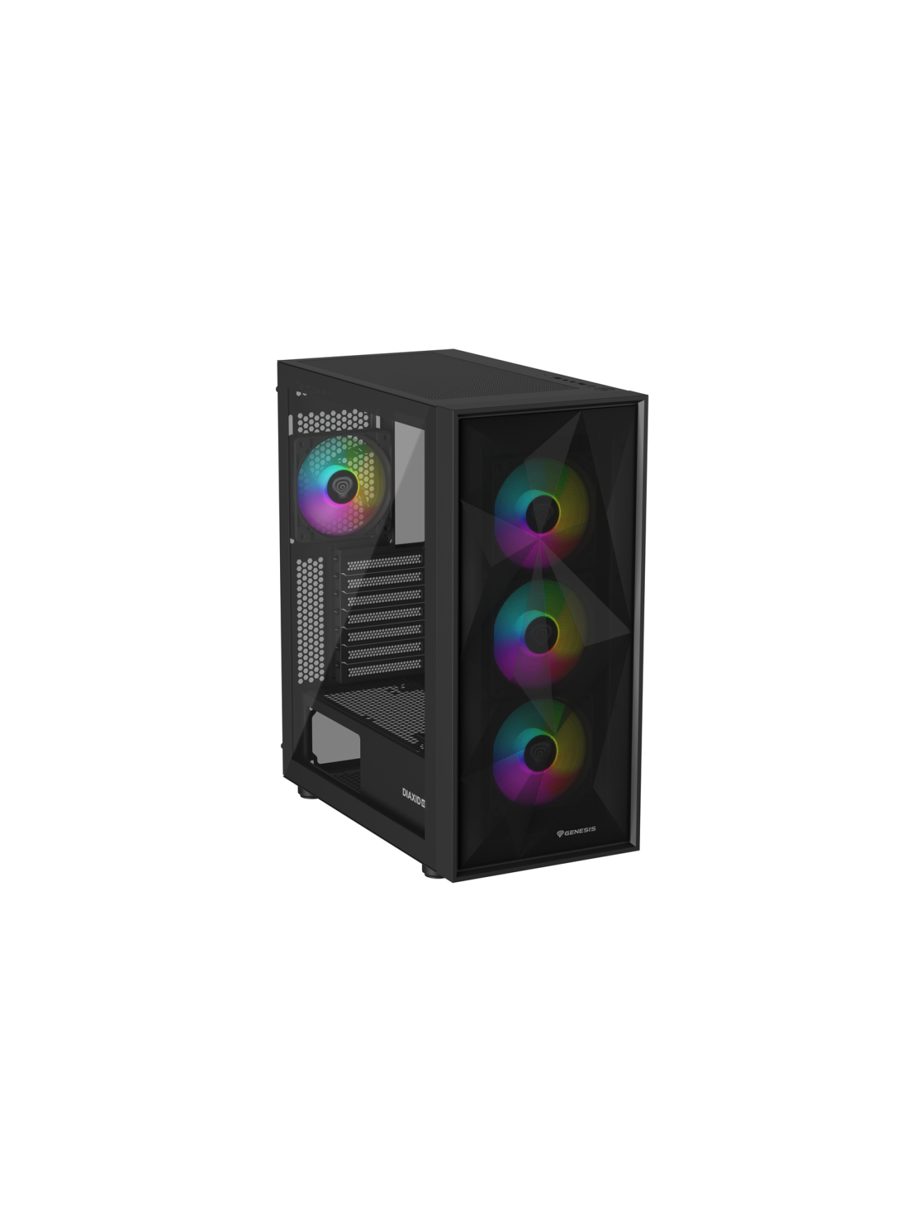 Genesis Gaming PC Case | Diaxid 605 ARGB | Black | Midi Tower 2