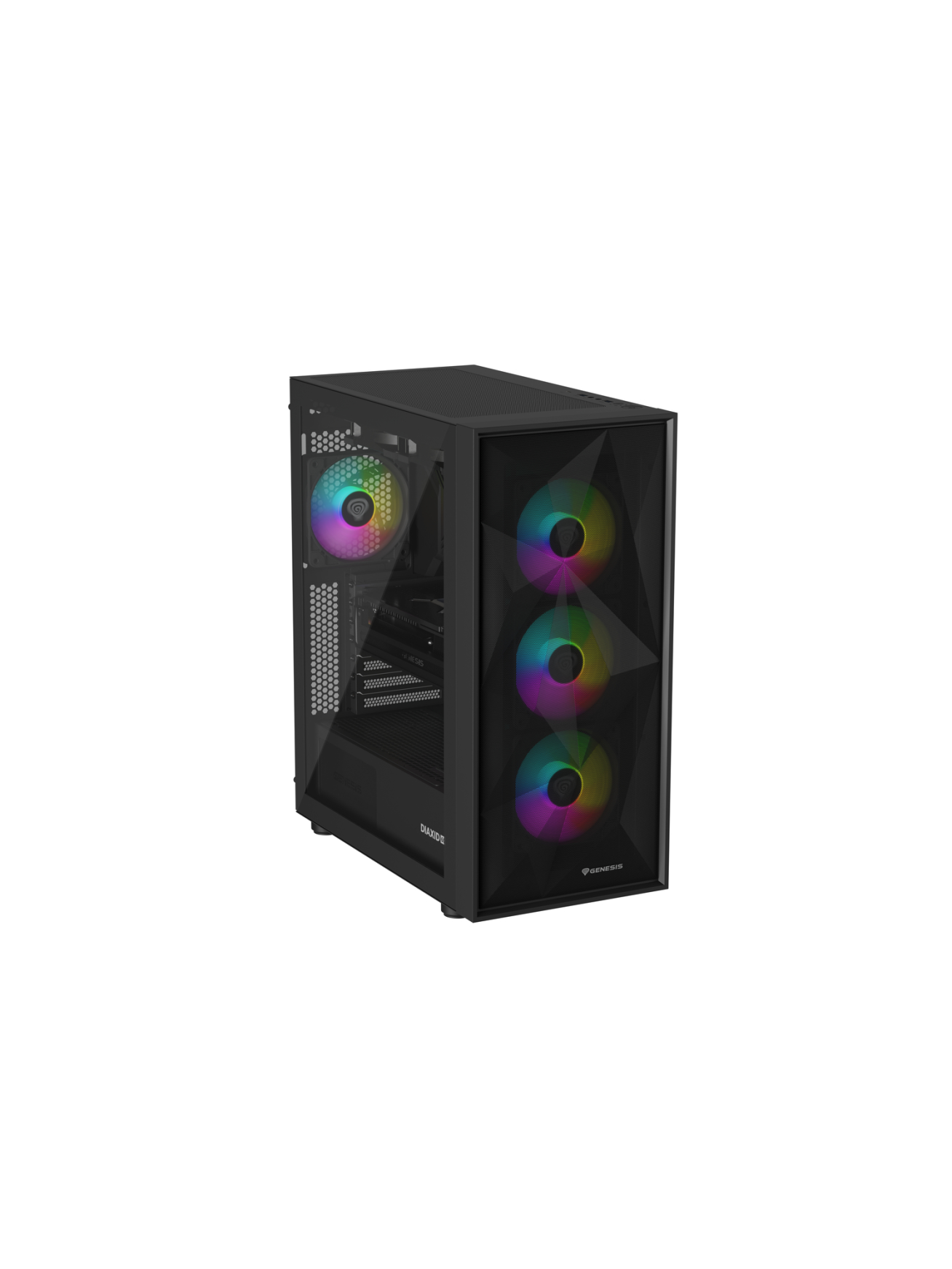 Genesis Gaming PC Case | Diaxid 605 ARGB | Black | Midi Tower 5
