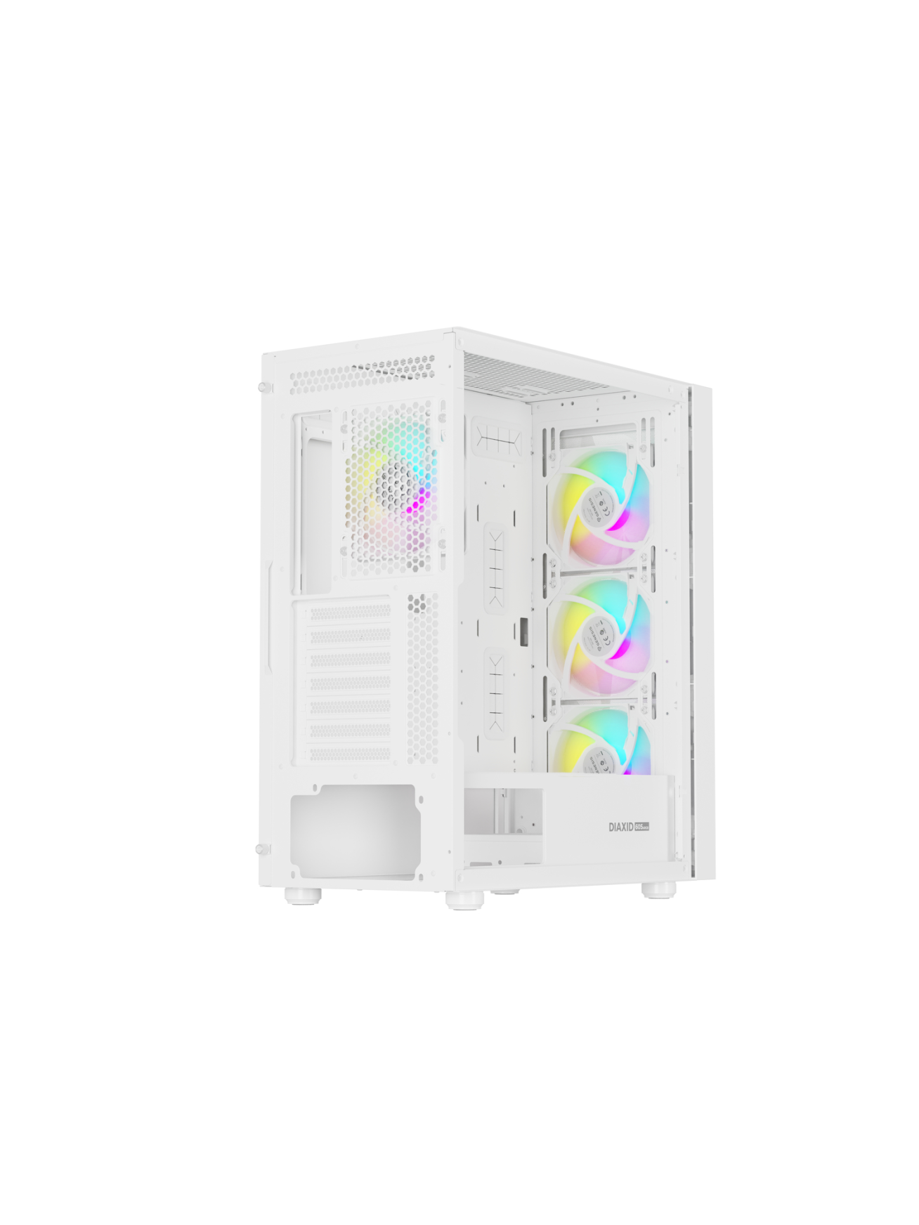 Genesis Gaming PC Case | Diaxid 605 ARGB | White | Midi Tower 16 Genesis Gaming PC Case | Diaxid 605 ARGB | White | Midi Tower 16