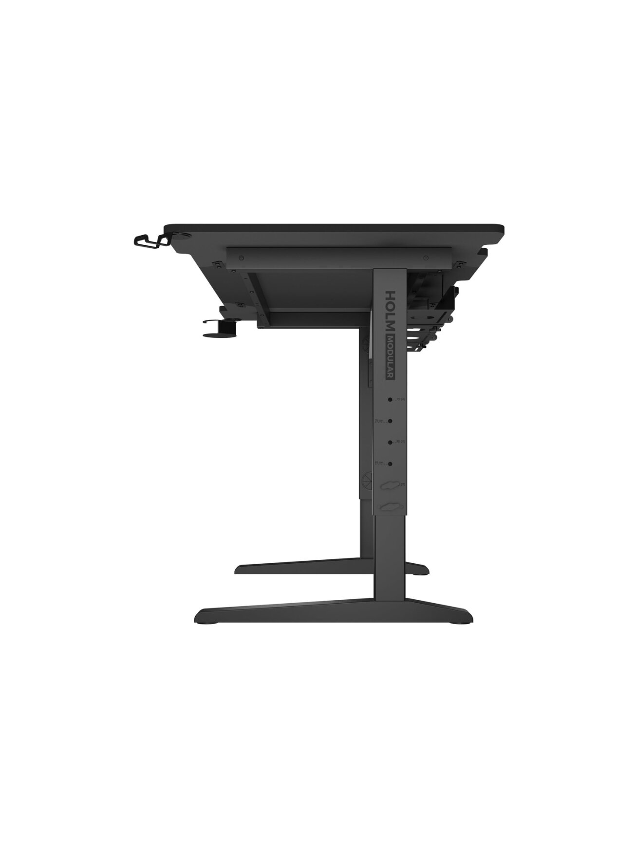 Genesis | Modular Gaming Desk | Holm 140 RGB | Anthracite Black 9