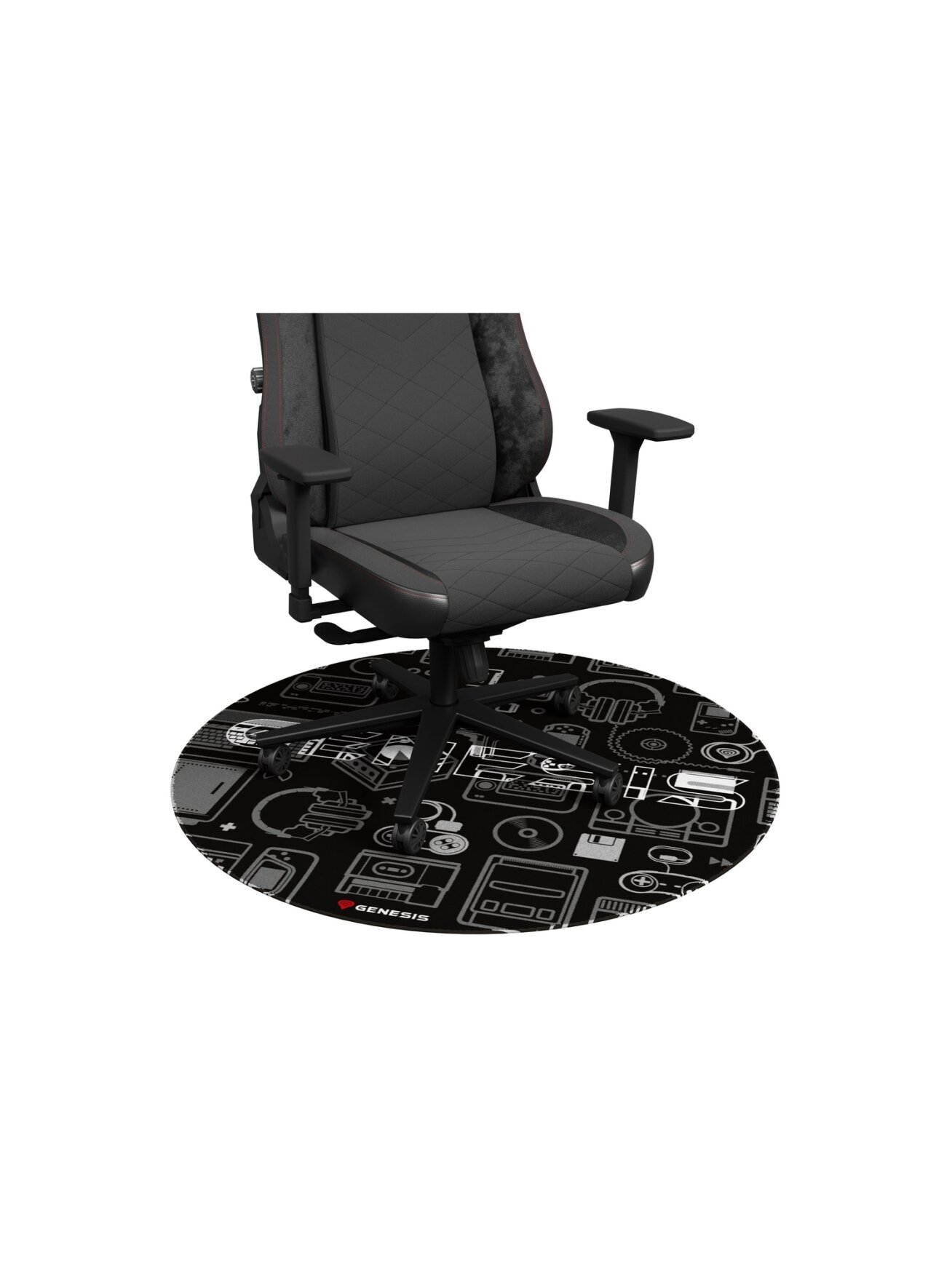 Genesis Protective Floor Mat Tellur 300 Round Gear Polyester | Floor Mat | Multicolor 3 Genesis Protective Floor Mat Tellur 300 Round Gear Polyester | Floor Mat | Multicolor 3