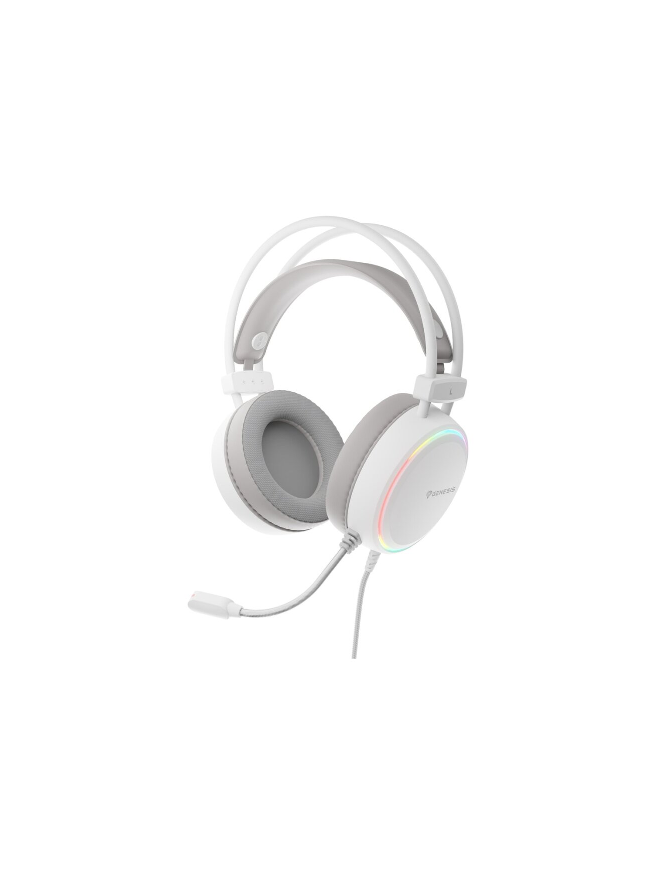 Genesis RGB Gaming Headset | Neon 613 G2 | Wired | Over-ear | Microphone | White