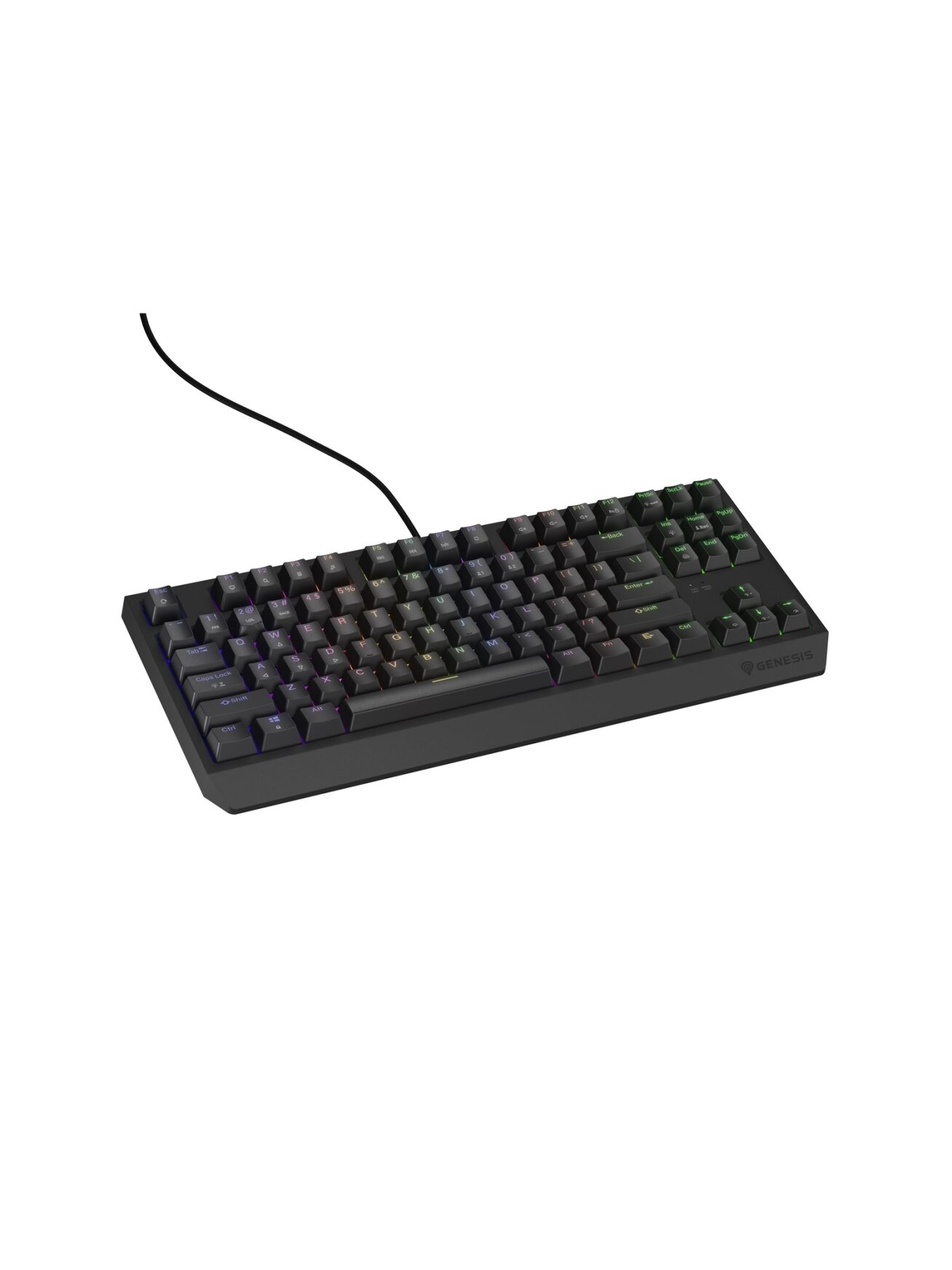 Genesis | THOR 230 TKL | Mechanical Gaming Keyboard | Wired | US | Linear | Black | RGB 5
