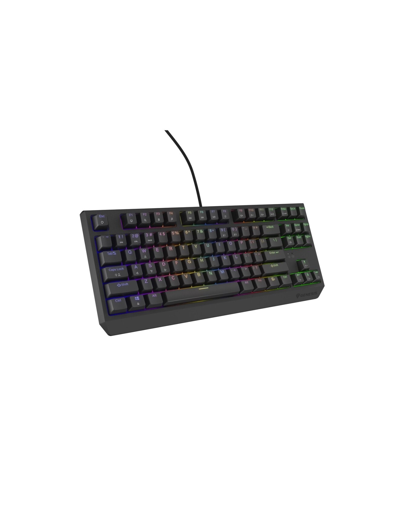 Genesis | THOR 230 TKL | Mechanical Gaming Keyboard | Wired | US | Linear | Black | RGB 6