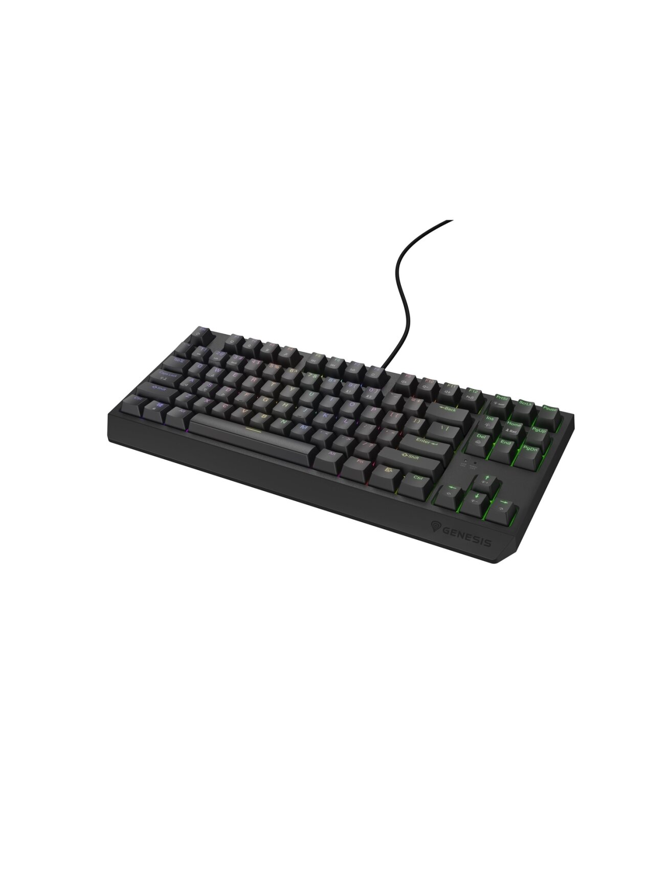 Genesis | THOR 230 TKL | Mechanical Gaming Keyboard | Wired | US | Linear | Black | RGB