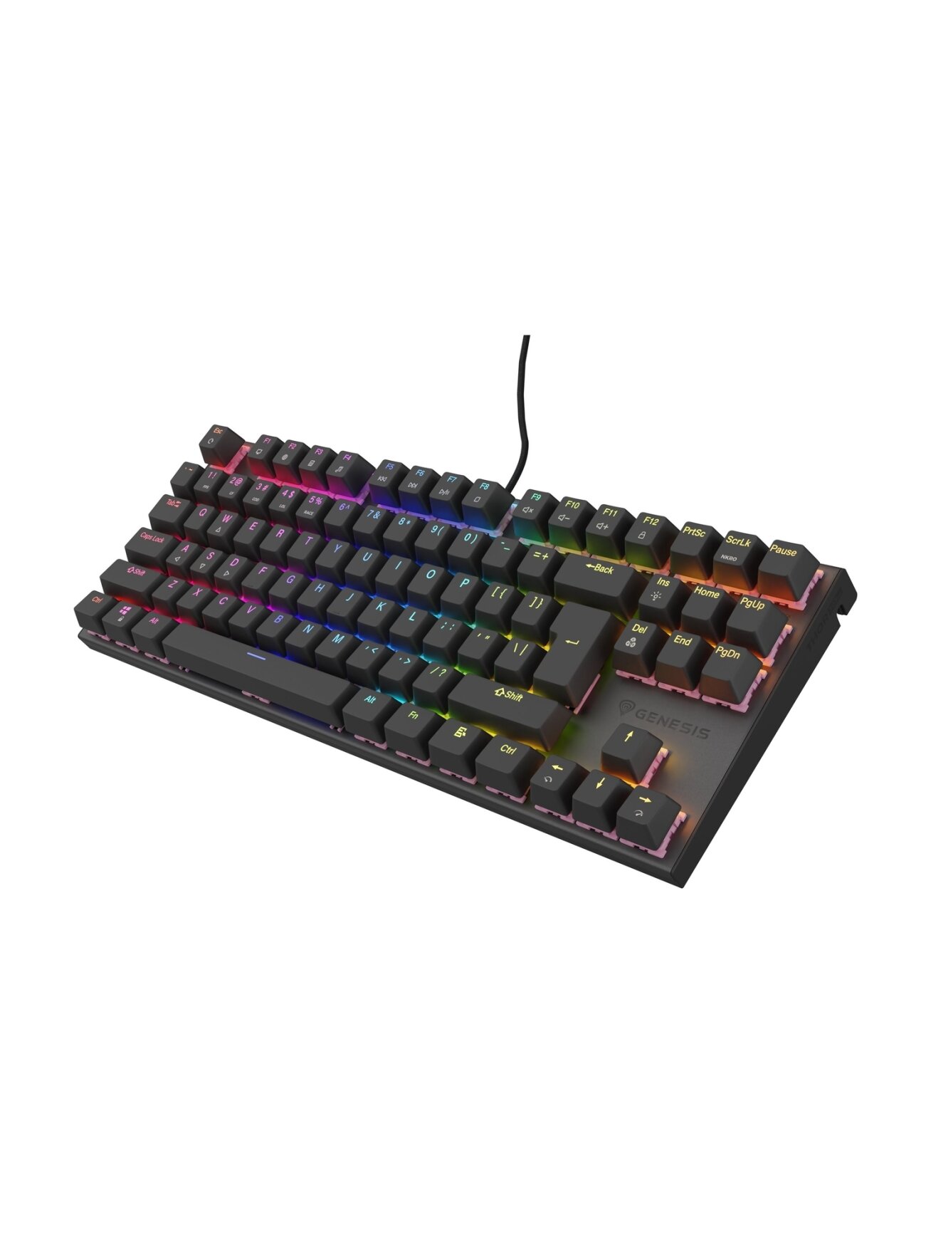 Genesis | THOR 303 | Mechanical Gaming Keyboard | Wired | US | Outemu Peach Silent | Black Genesis | THOR 303 | Mechanical Gaming Keyboard | Wired | US | Outemu Peach Silent | Black