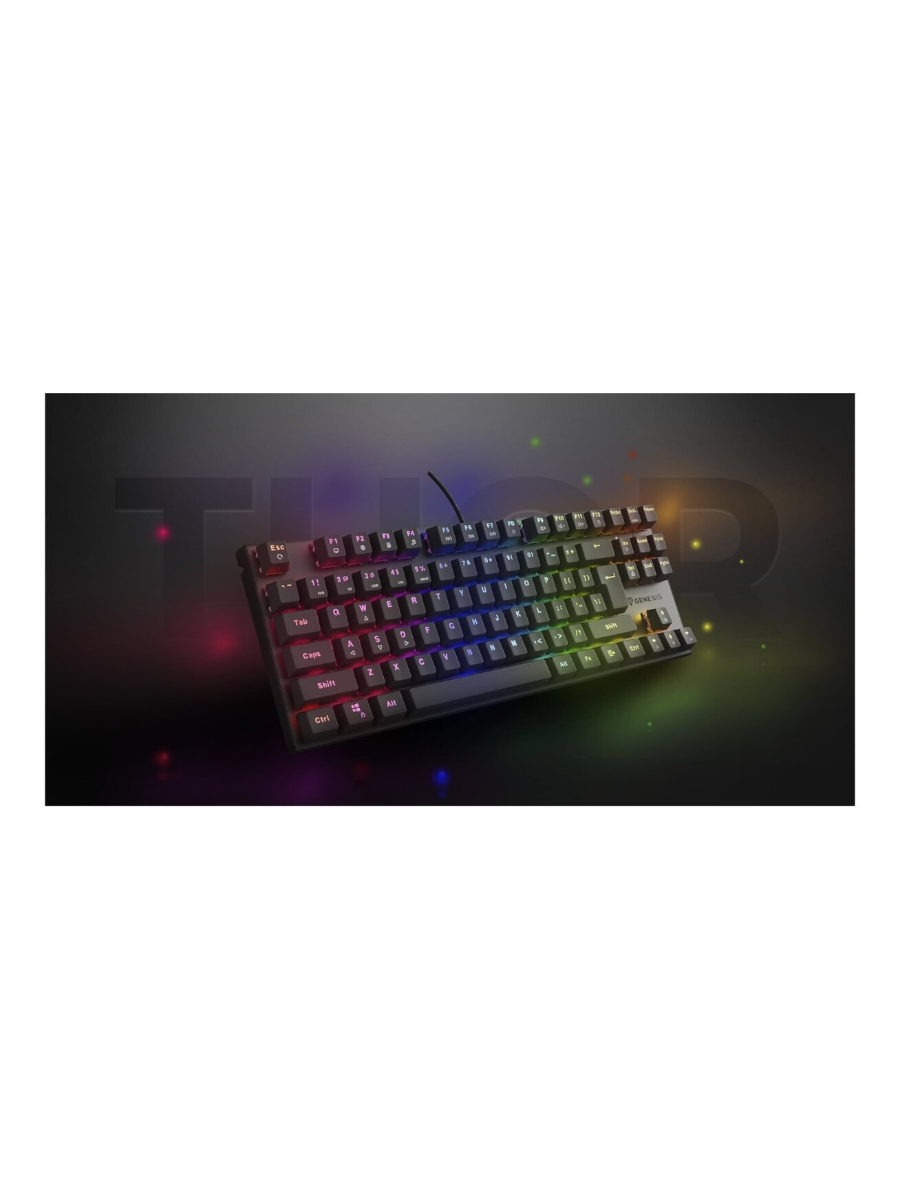 Genesis | THOR 303 | Mechanical Gaming Keyboard | Wired | US | Outemu Peach Silent | Black 7 Genesis | THOR 303 | Mechanical Gaming Keyboard | Wired | US | Outemu Peach Silent | Black 7